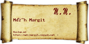 Méh Margit névjegykártya
